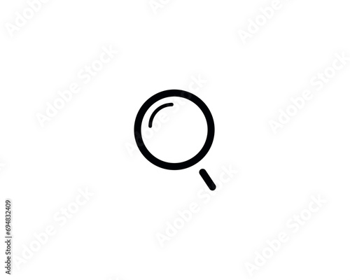 Magnifier search icon vector symbol design