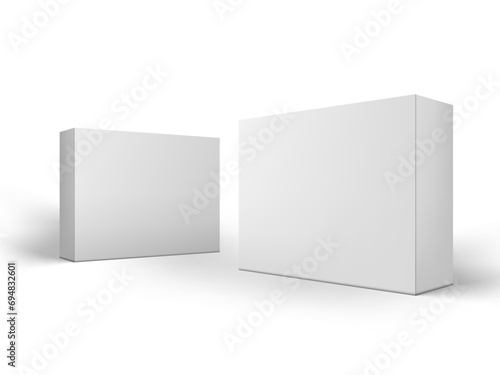 Blank Mockup Boxes For Your Product On White