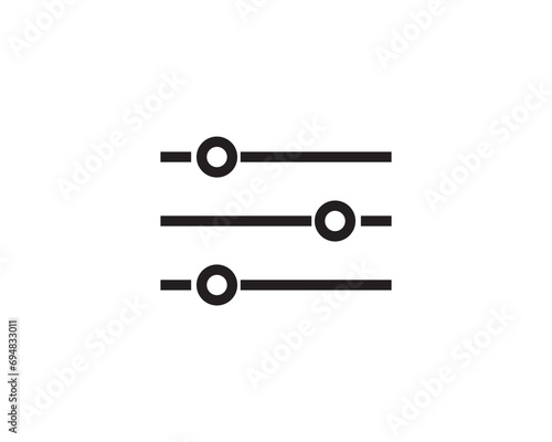 Filter balance icon vector symbol design illustration