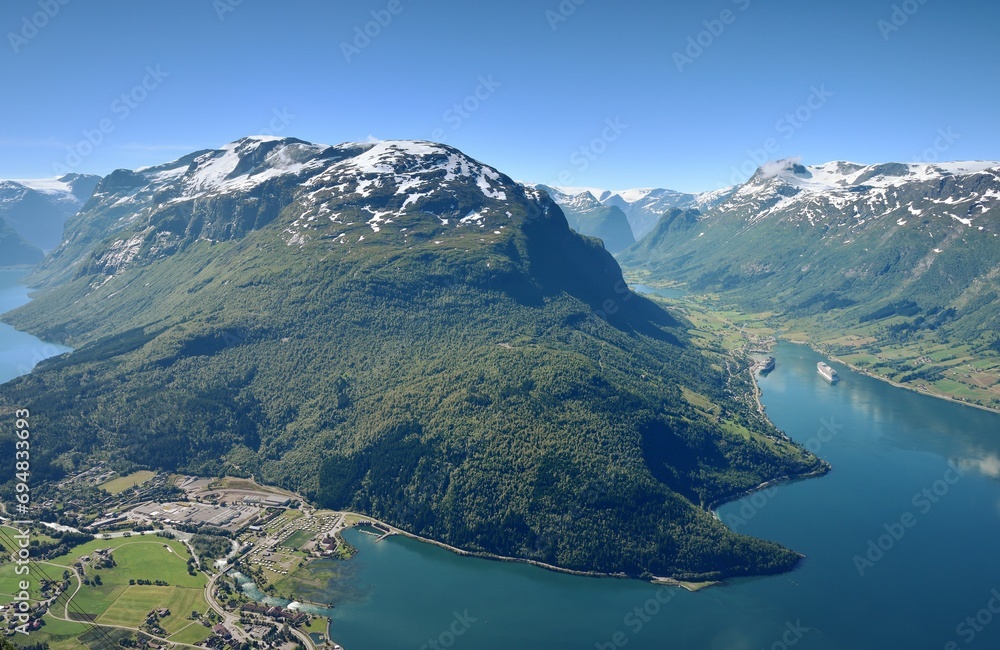 The views from Hoven Summit, Norway