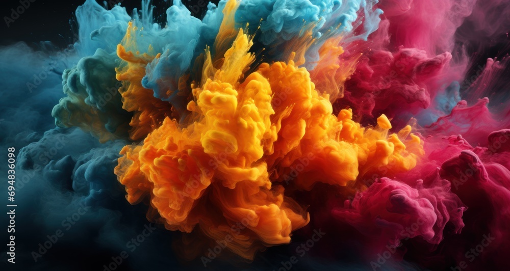 Vibrant hues dancing in the ai, holi festival images hd