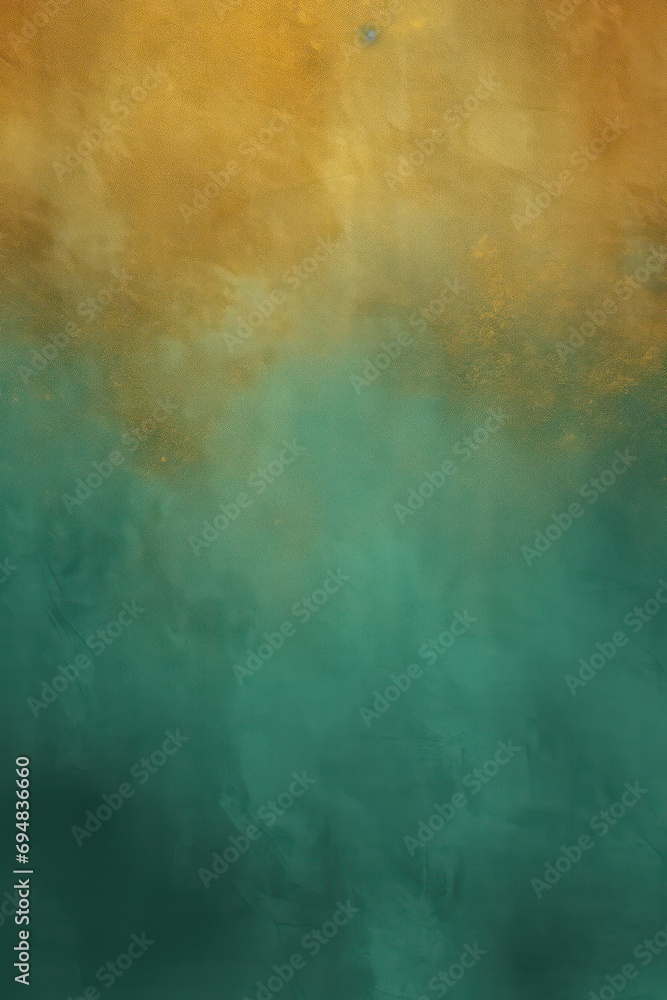 Teal-Gold gradient background grainy noise texture