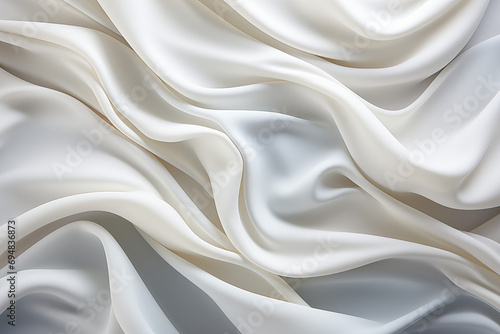 Abstract Realistic Photo of a Beautiful Waving White Texture,