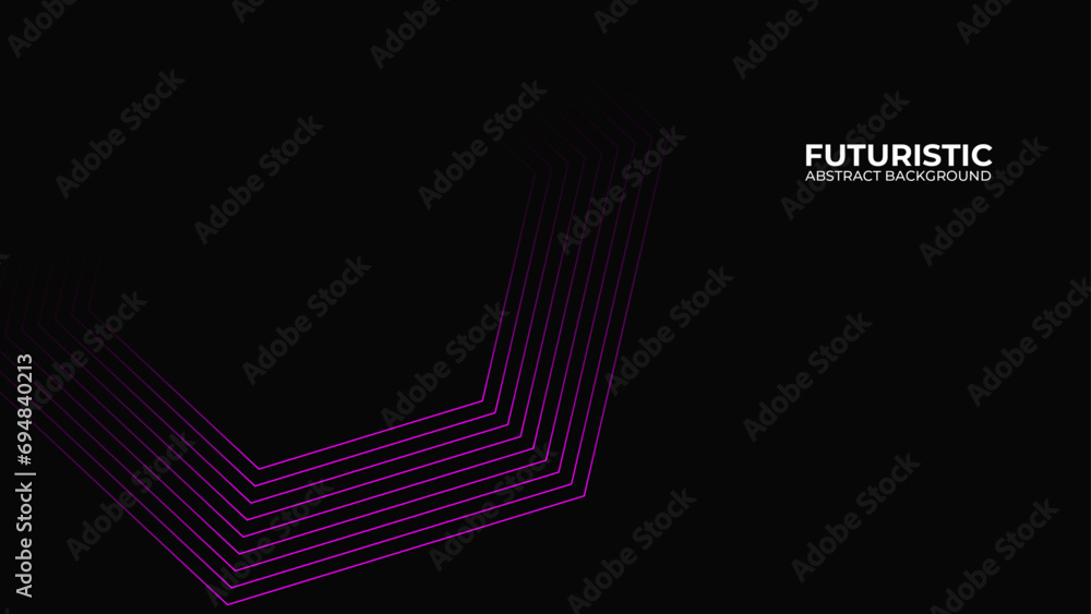3D purple techno abstract background overlap layer on dark space with glowing lines shape decoration. Modern graphic design element future style concept for banner, flyer, card, brochure cover 3D purple techno abstract background overlap layer on dark space with glowing lines shape decoration. Modern graphic design element future style concept for banner, flyer, card, brochure cover