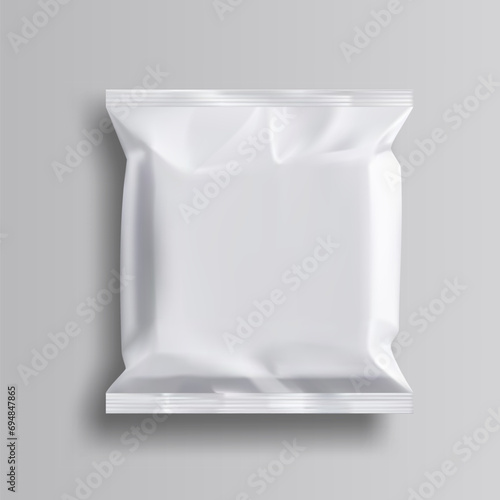 White Square Polyethylene Bag For Food Or Other
