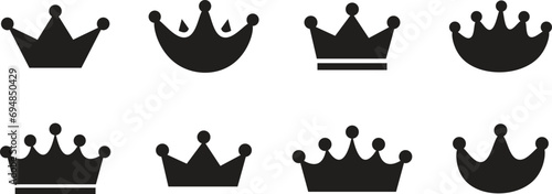 Crown icon. Luxury crown icon vector. Trendy crown shape design. Vector illustration