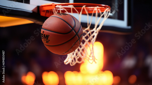 Basketball Ball Flies Not Into A Basketball Hoop