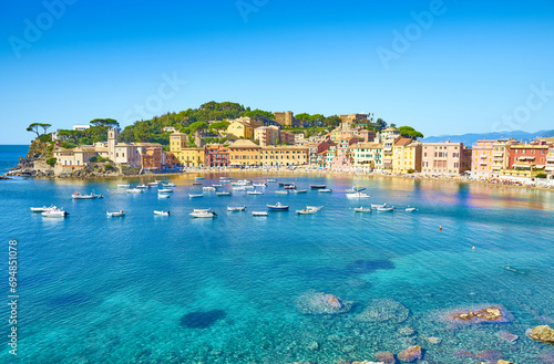 Bay of Silence (Baia del silenzio) in Sestri Levante, Liguria, Italy