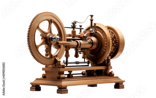 Open-End Spinning Machine isolated on transparent background.