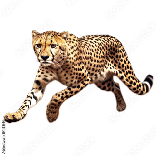 leopard run on Transparent Background PNG