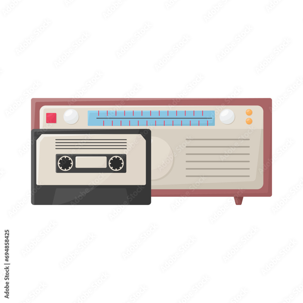 illustration of radio illustration of radio