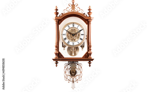 Swinging Pendulum Clock, Pendulum Clock isolated on transparent background.
