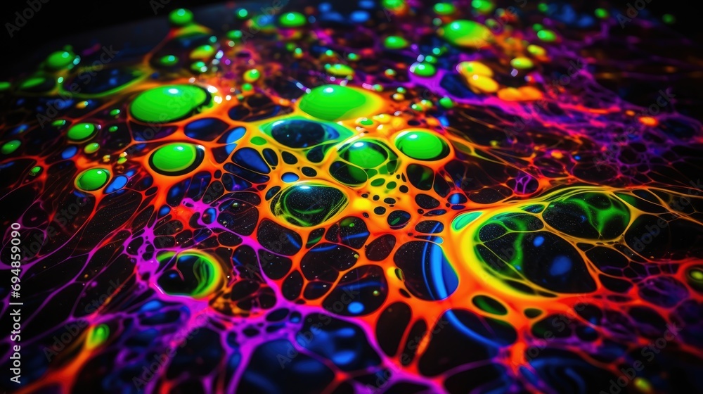 Abstract liquid background in electric neon colors. Abstract liquid background in electric neon colors.