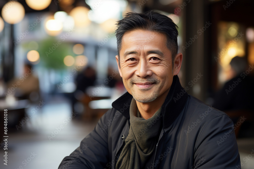 Generative AI portrait of young person sitting dreamy in aroma cafeteria enjoying morning coffee Generative AI portrait of young person sitting dreamy in aroma cafeteria enjoying morning coffee