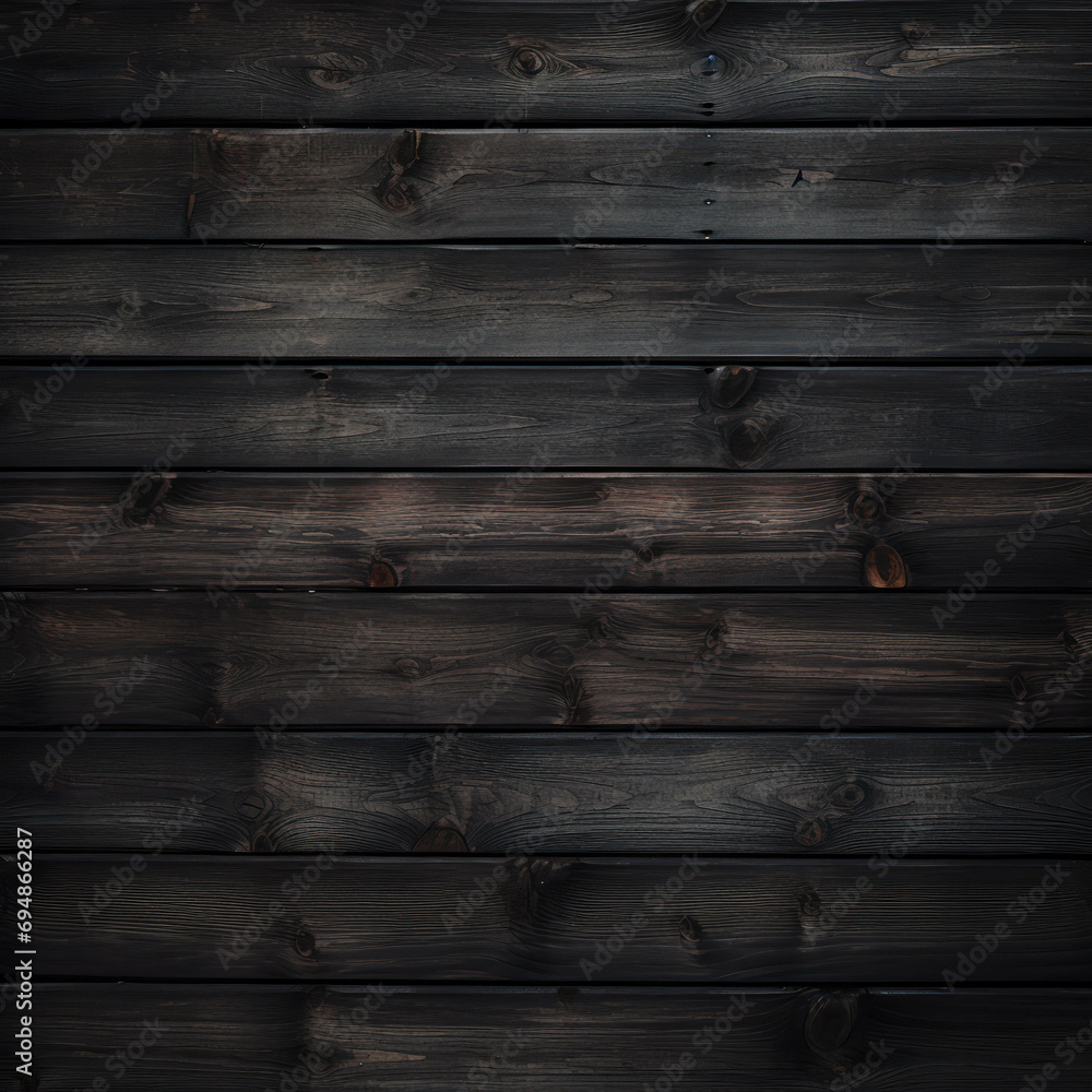 the allure of an aged and weathered dark wood background. This design, with its rich texture, is ideal for creating a vintage and rustic ambiance. ai generative - obrazy, fototapety, plakaty 