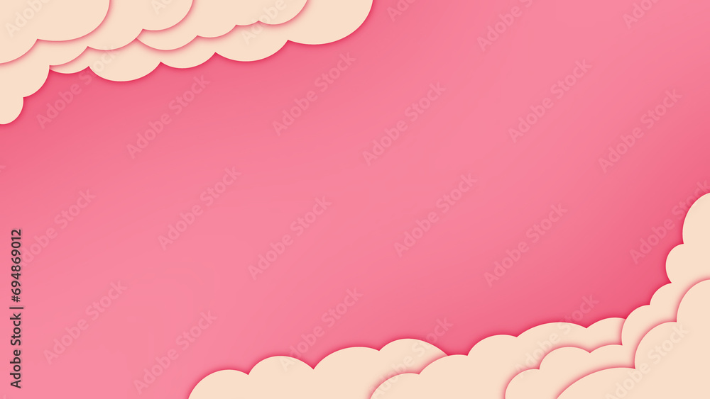 Abstract pink and paper cut background with a captivating blend of hues. Ideal for diverse design projects Abstract pink and paper cut background with a captivating blend of hues. Ideal for diverse design projects