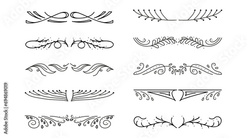 Hand drawn divider collection