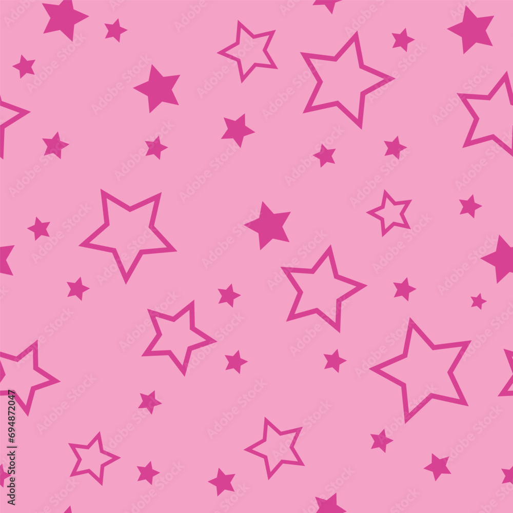 Striped pattern with a star. Pink texture Seamless vector stripes. Fabric for wrapping wallpaper. Textile sample. Abstract geometric background. bright pink simple design. barbie style Striped pattern with a star. Pink texture Seamless vector stripes. Fabric for wrapping wallpaper. Textile sample. Abstract geometric background. bright pink simple design. barbie style
