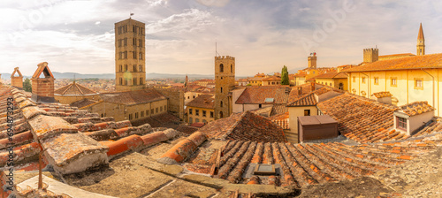 View of city skyline and rooftops from Palazzo della Fraternita dei Laici, Arezzo, Province of Arezzo, Tuscany photo
