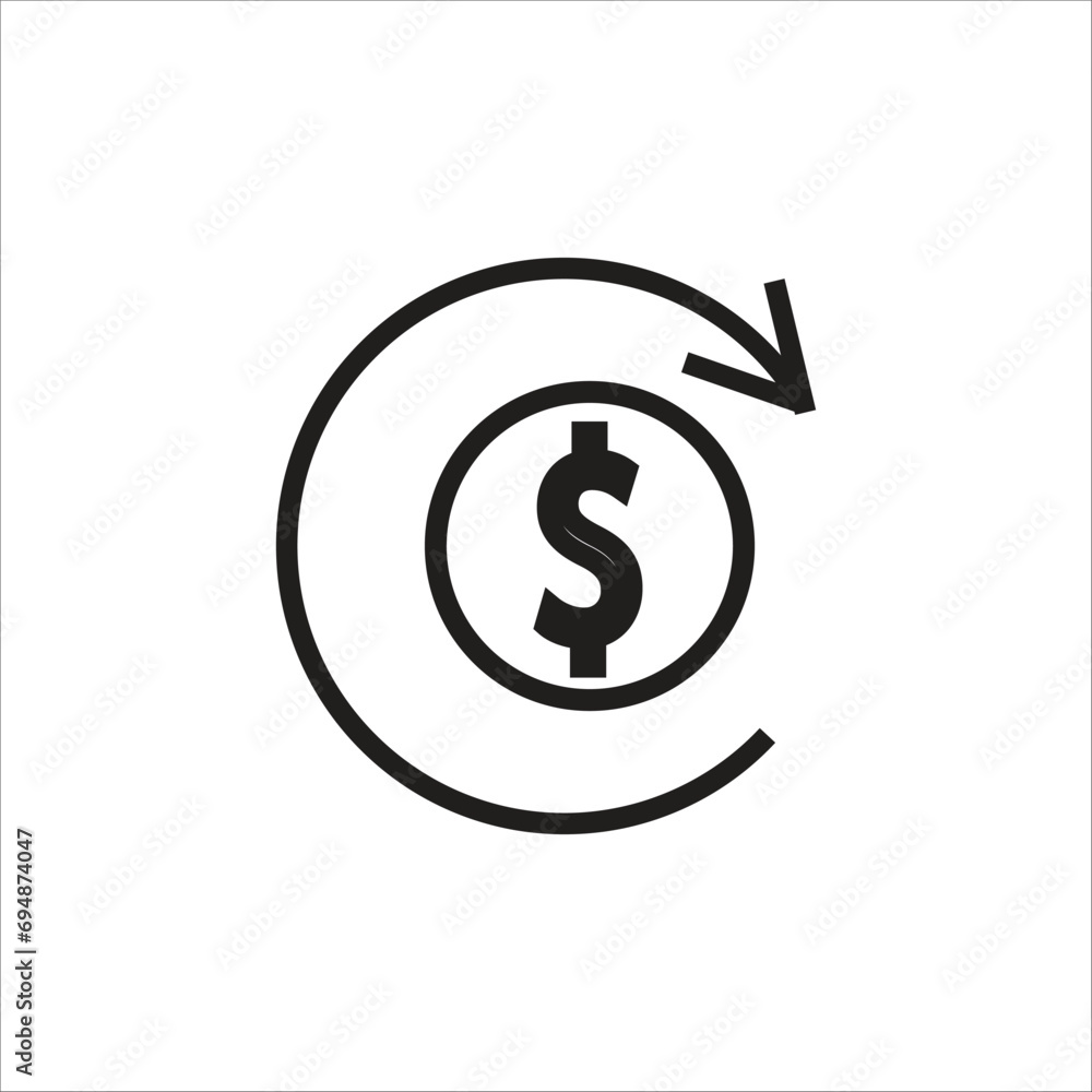money vector icon line template money vector icon line template