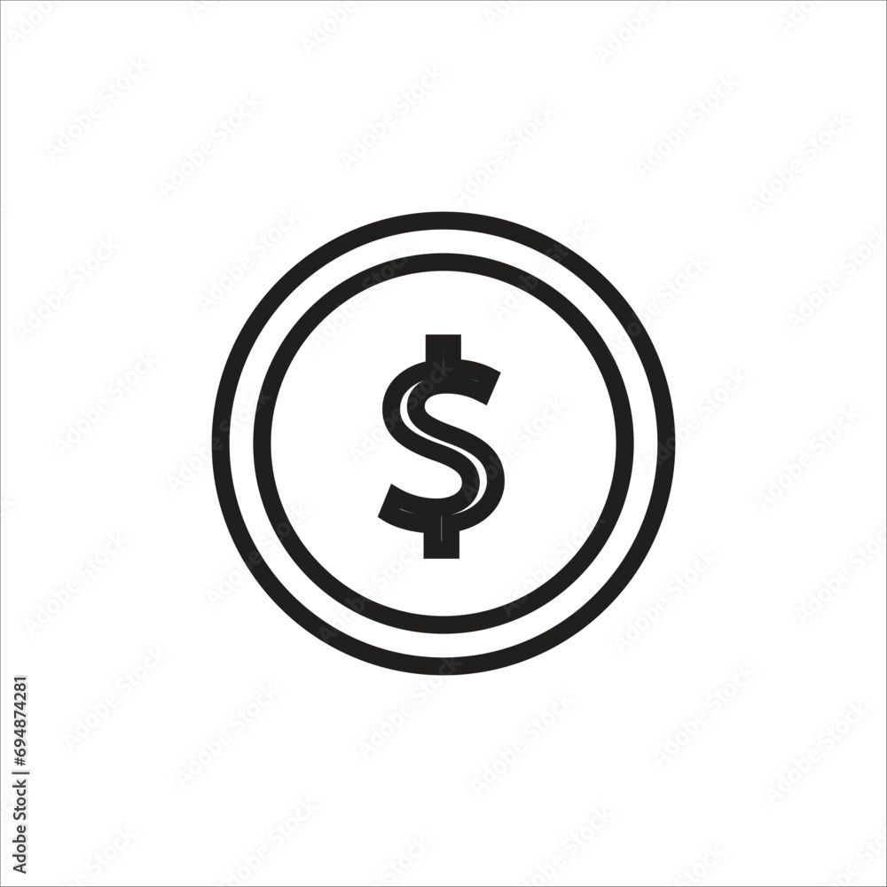 money vector icon line template money vector icon line template