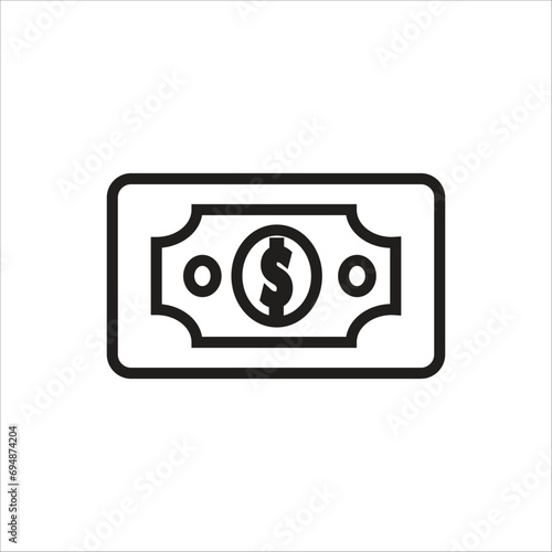 Free Download money vector icon line template - GFXLoad