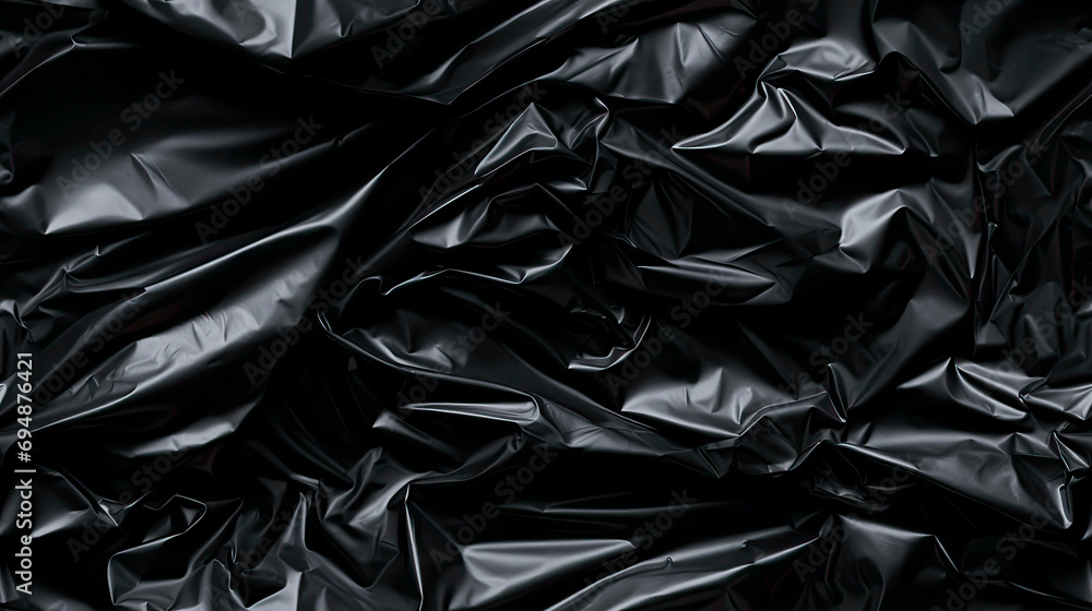 Textured black plastic garbage bag, seamlessly tiled for continuous patterns.
Textured black plastic garbage bag, seamlessly tiled for continuous patterns.