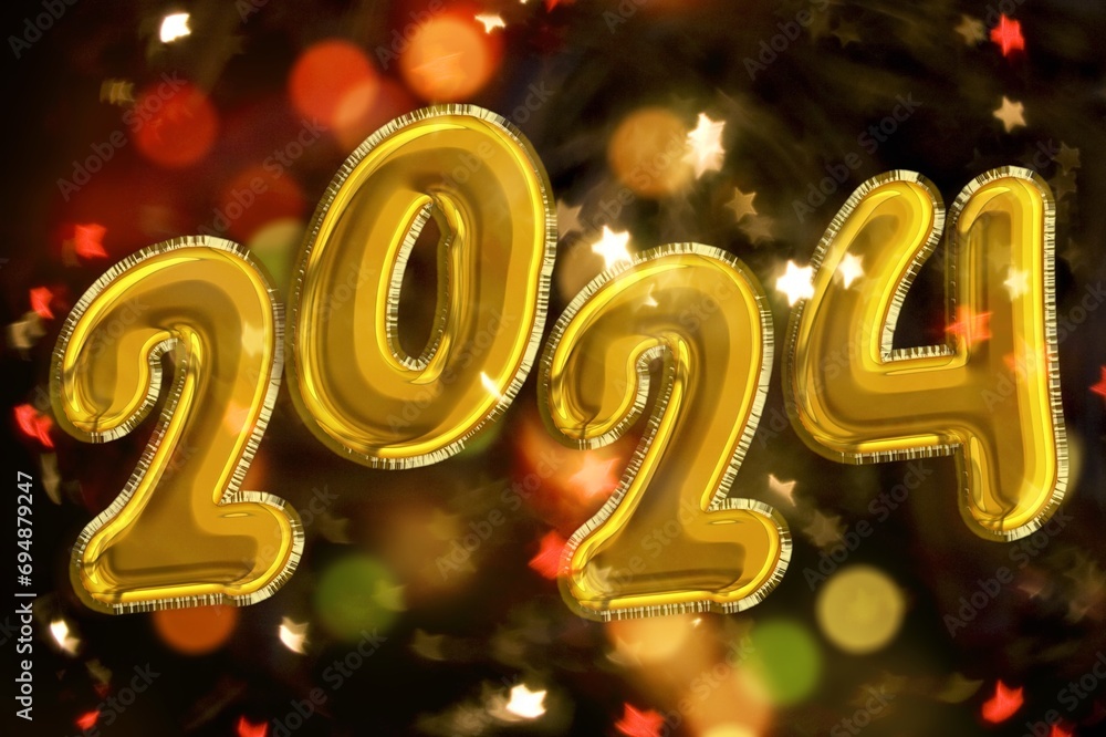2024 New Year celebration greeting card, 2024 New Year celebration greeting card,