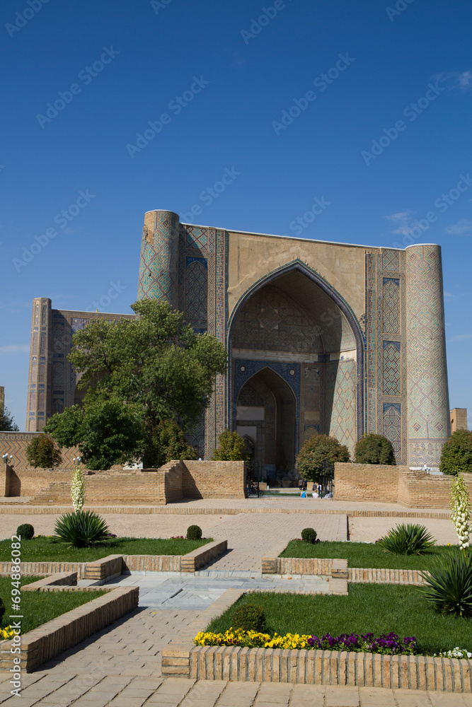 Bibi Khanym Mosque, built 1399-1405, UNESCO World Heritage Site, Samarkand Bibi Khanym Mosque, built 1399-1405, UNESCO World Heritage Site, Samarkand
