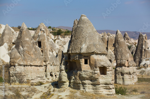 Cave Houses, Pigeon Valley, Goreme, Cappadocia Region, Nevsehir Province, Anatolia, Turkey, Asia Minor, Asia photo