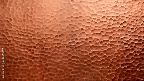 Hammered copper plate texture with a lustrous, dimpled surface.
 photo