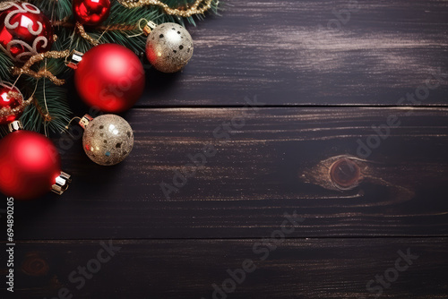 Christmas Decor Background With Space For Text