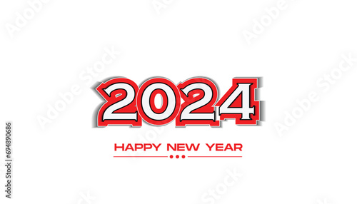 Minimal and elegant 2024 new year event card vector Free Download Minimal and elegant 2024 new year event card vector - GFXLoad