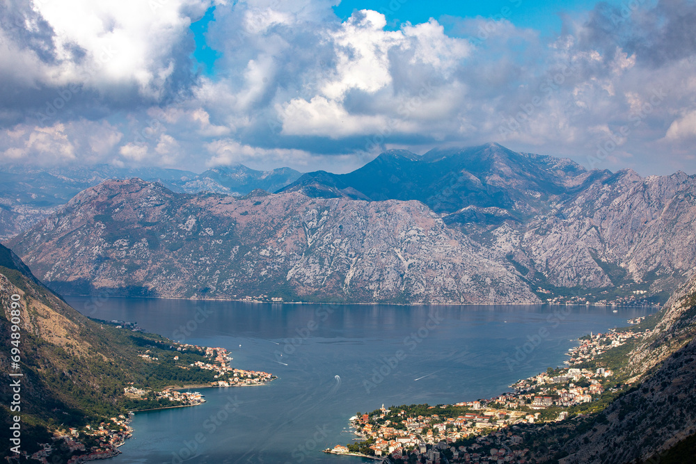 View of the Bay of Kotor, UNESCO World Heritage Site, Montenegro View of the Bay of Kotor, UNESCO World Heritage Site, Montenegro