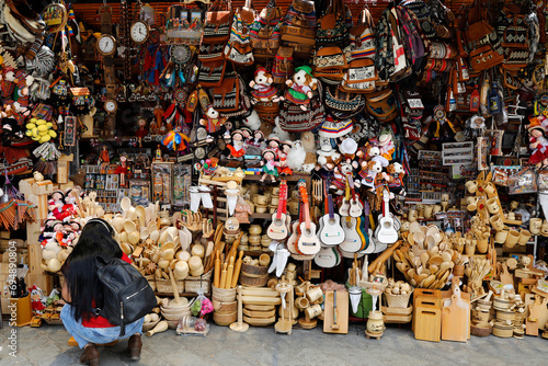 Market shop in Cuenca, Ecuador photo