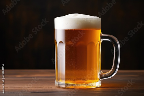 Refreshing Beer Fills Classic Mug For A Classic Experience