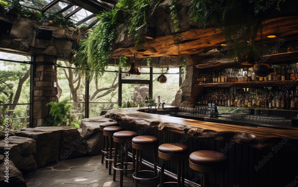 Fototapeta premium Beautiful and modern Bar, amazing design