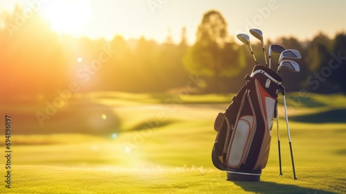 single golf club bag for practicing and playing golf games.