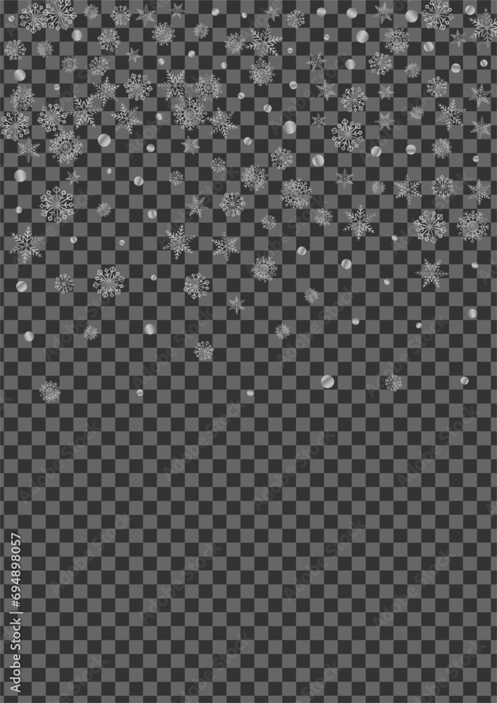 Luminous Snow Background Transparent Vector. Snowflake Isolated Illustration. Silver Flake Xmas. Grey Design Pattern. Luminous Snow Background Transparent Vector. Snowflake Isolated Illustration. Silver Flake Xmas. Grey Design Pattern.