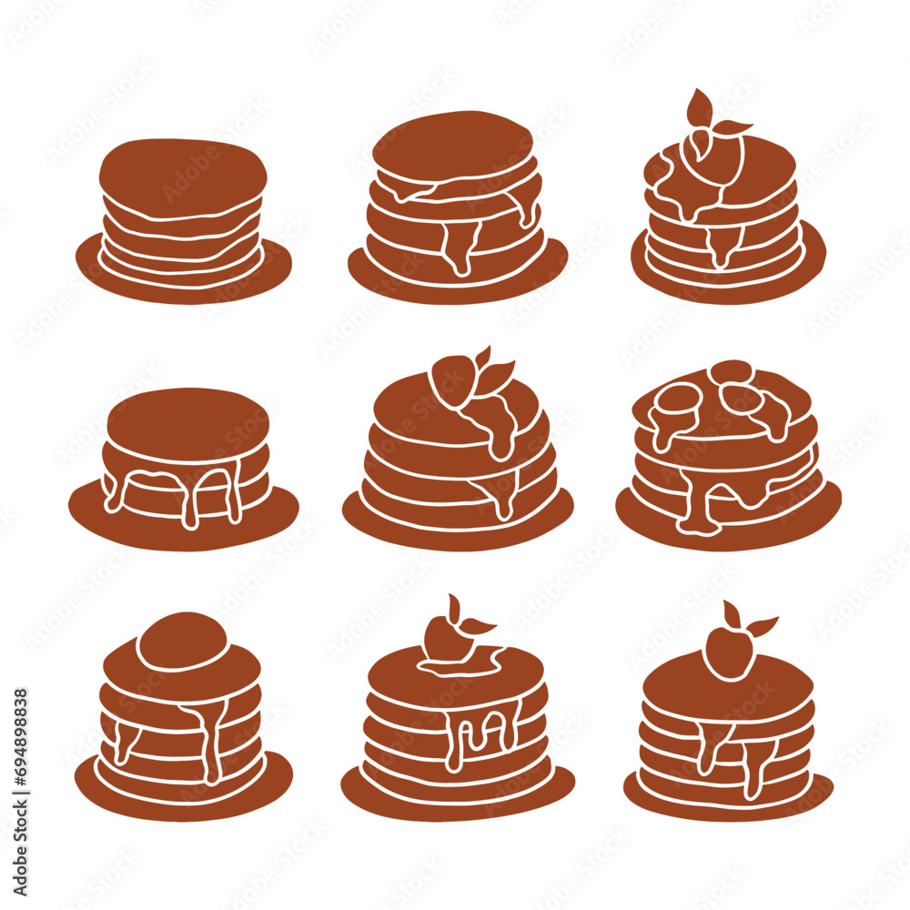 pancake illustration vector pancake illustration vector