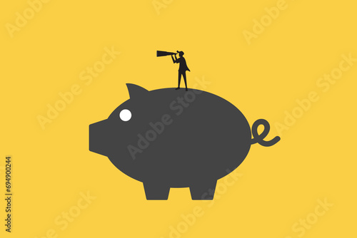 Businessman looking for opportunities. Concept of investment, finance, consulting