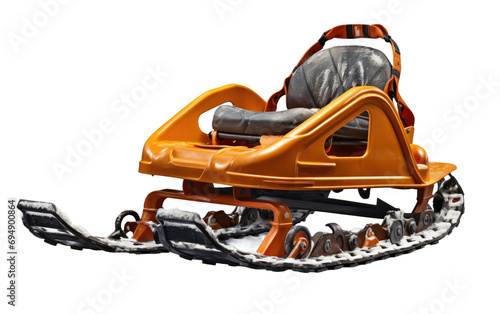 Sled with Steering Innovation On Transparent Background