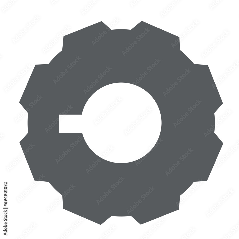 gear icon on white background gear icon on white background
