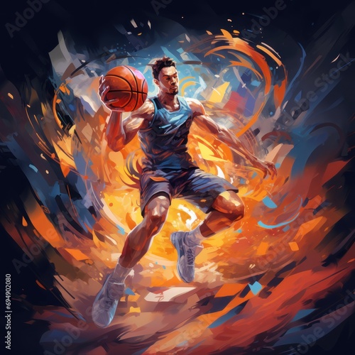 basketball sport mans dunk © narin