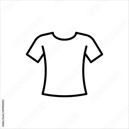 T-shirt icon. Clothing symbol. Tee logo for mobile concept and web design. isolated on white background