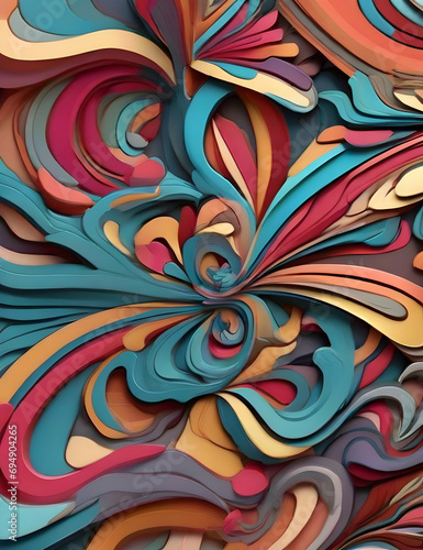 abstract background with swirls,colorful decorations with vibrant colors.