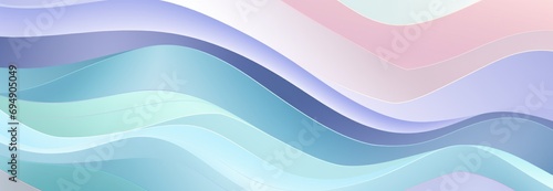 Abstract background with wavy lines and shapes in pastel colours