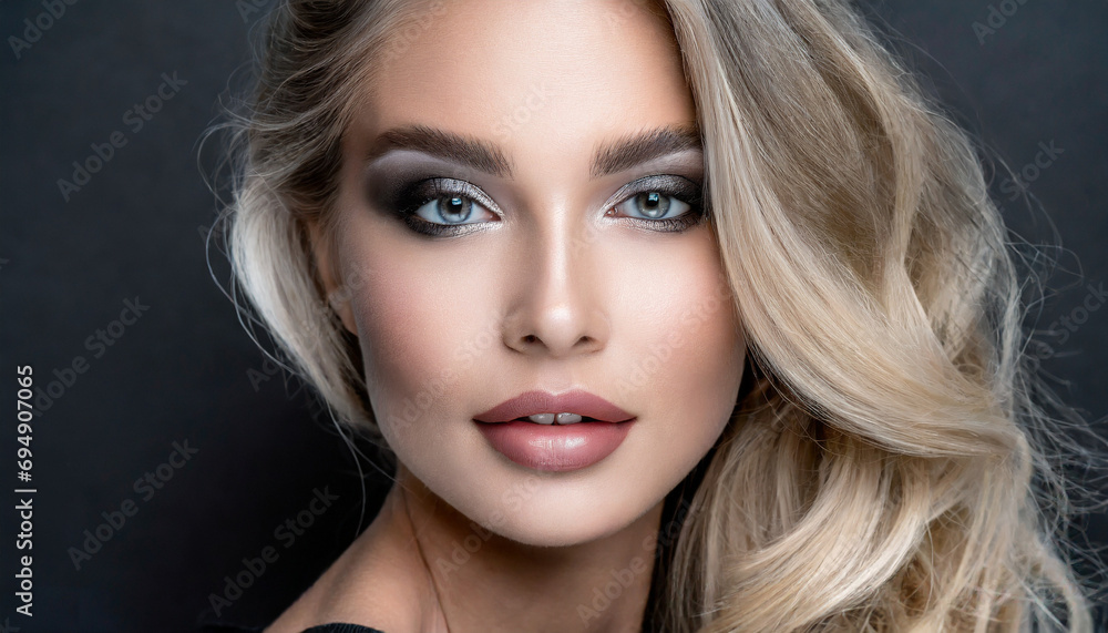 portrait of a pretty blonde with perfect eyes portrait of a pretty blonde with perfect eyes