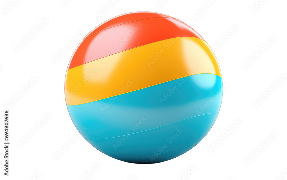 Beach Ball On Transparent PNG