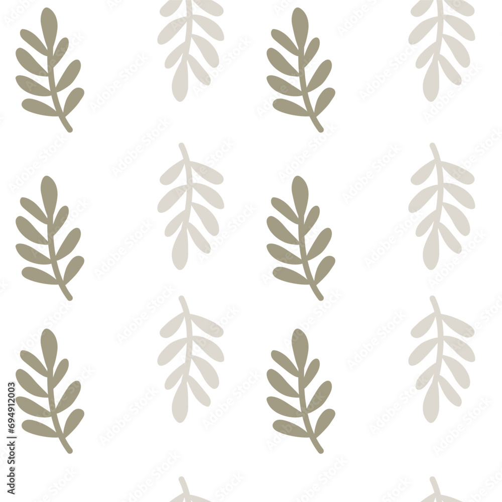 Artistic seamless foliage design. Artistic seamless foliage design.